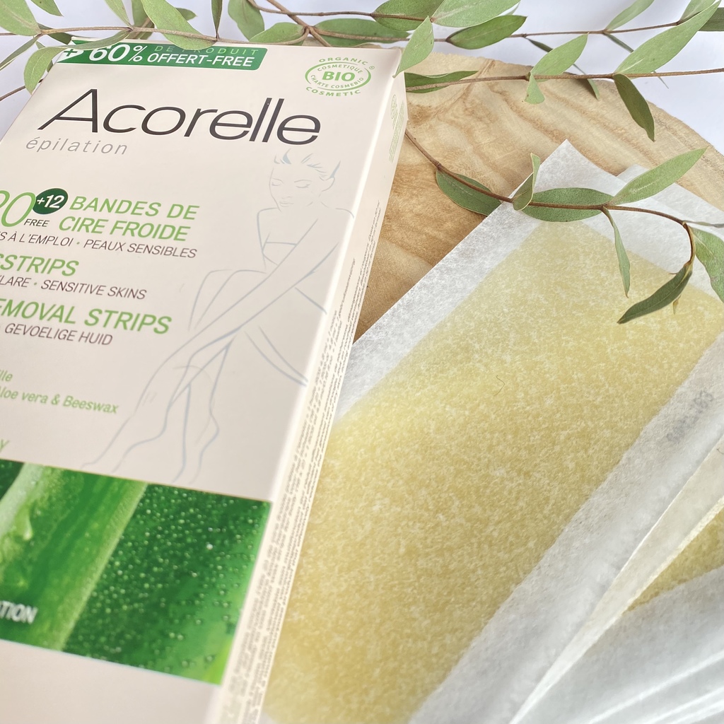 Bandes de cire froide corps +60% produits offerts | Acorelle